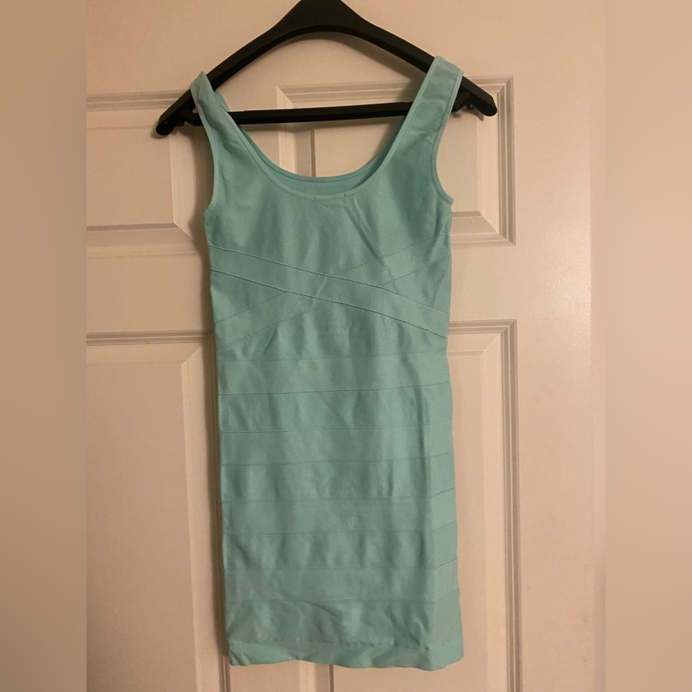 bebe Bodycon blue dress
